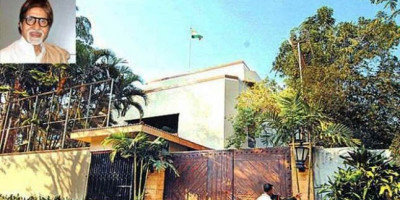 Dianggap Telah Aman, Spanduk Zona Terlarang di Gerbang Rumah Amitabh Bachchan Dicopot
