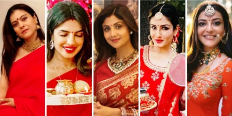 Rayakan Karwa Chauth: 6 Artis Bollywood Ini Tampil Cantik dan Menawan dengan Warna Merah