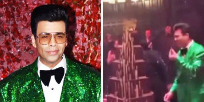 Momen Mengesankan! Ultah ke 50, Karan Johar 2 Kali Potong Kue