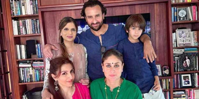 Saif Ali Khan dan Kareena Kapoor Khan Rayakan Idul Fitri Bareng Keluarga